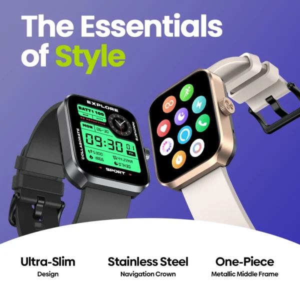 New Zeblaze Beyond 3 Plus GPS Smart Watch 1.78'' AMOLED Display Built-in Amazon Alexa Make/Receive Phone Calls 3ATM Smartwatch - Imagem 2